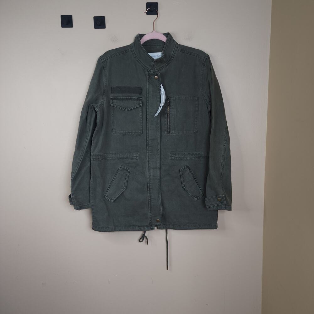 Treasure & Bond Olive Sarma Canvas Military Jacket Size S